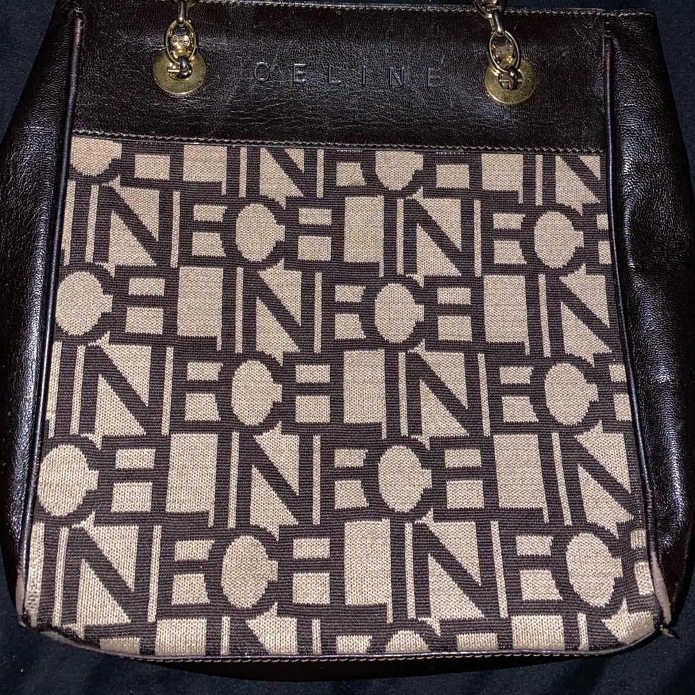 Vintage Celine Shoulder Logo Bag